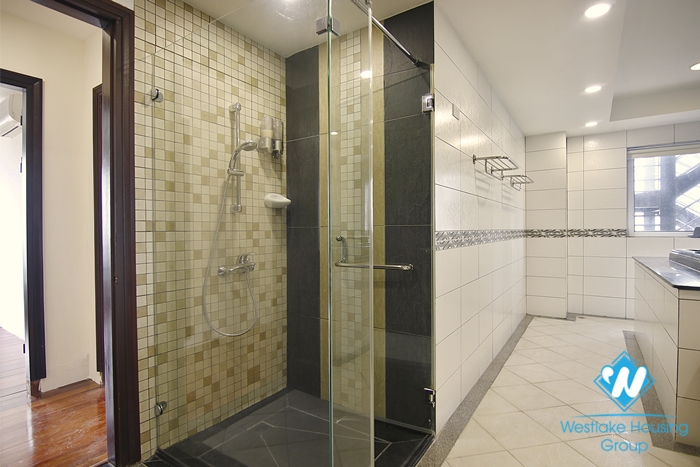 Four-room ambassador-sized apartment for rent in a quiet alley in the heart of Hoan Kiem district